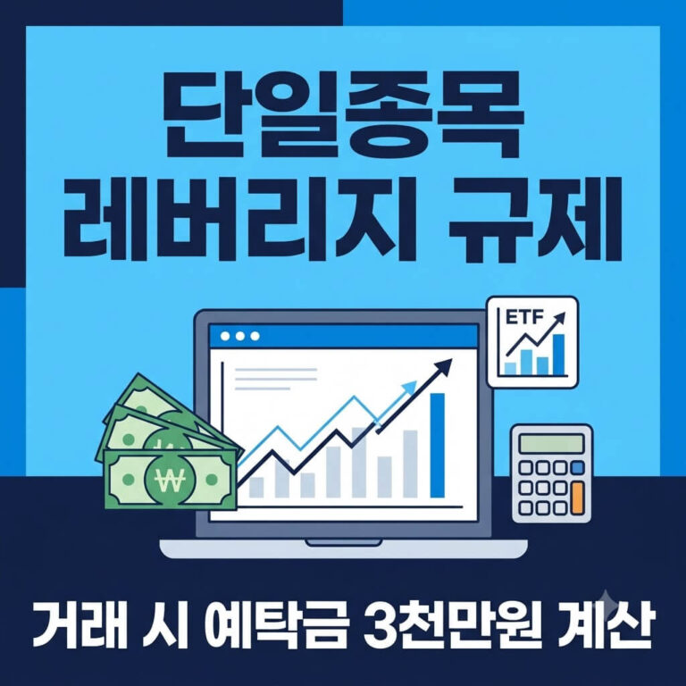 단일종목 레버리지 규제 거래 시 예탁금 계산｜현금 3천만원 기준 총정리