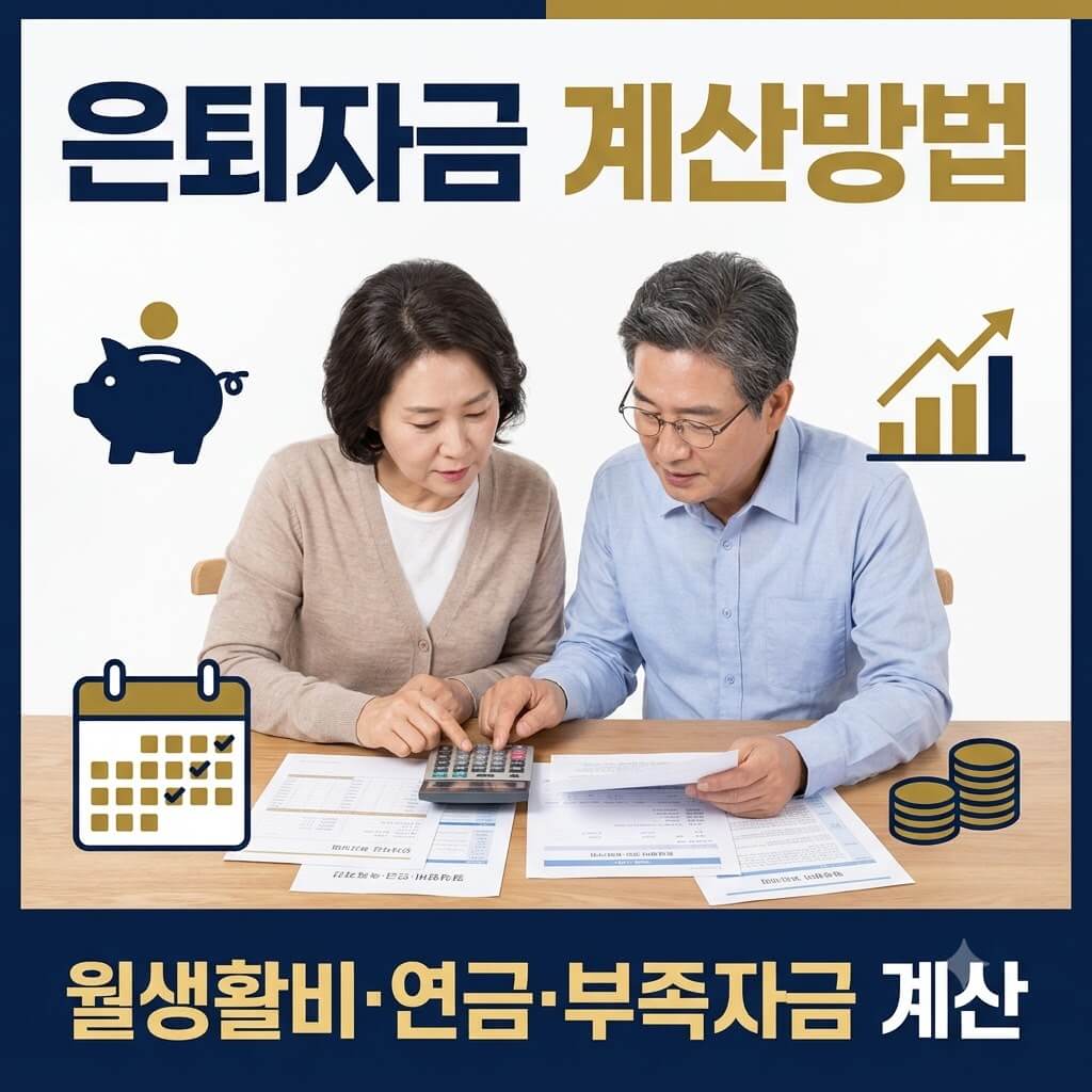 은퇴자금 계산방법 자세히 보기｜월생활비·연금·부족자금 계산 공식